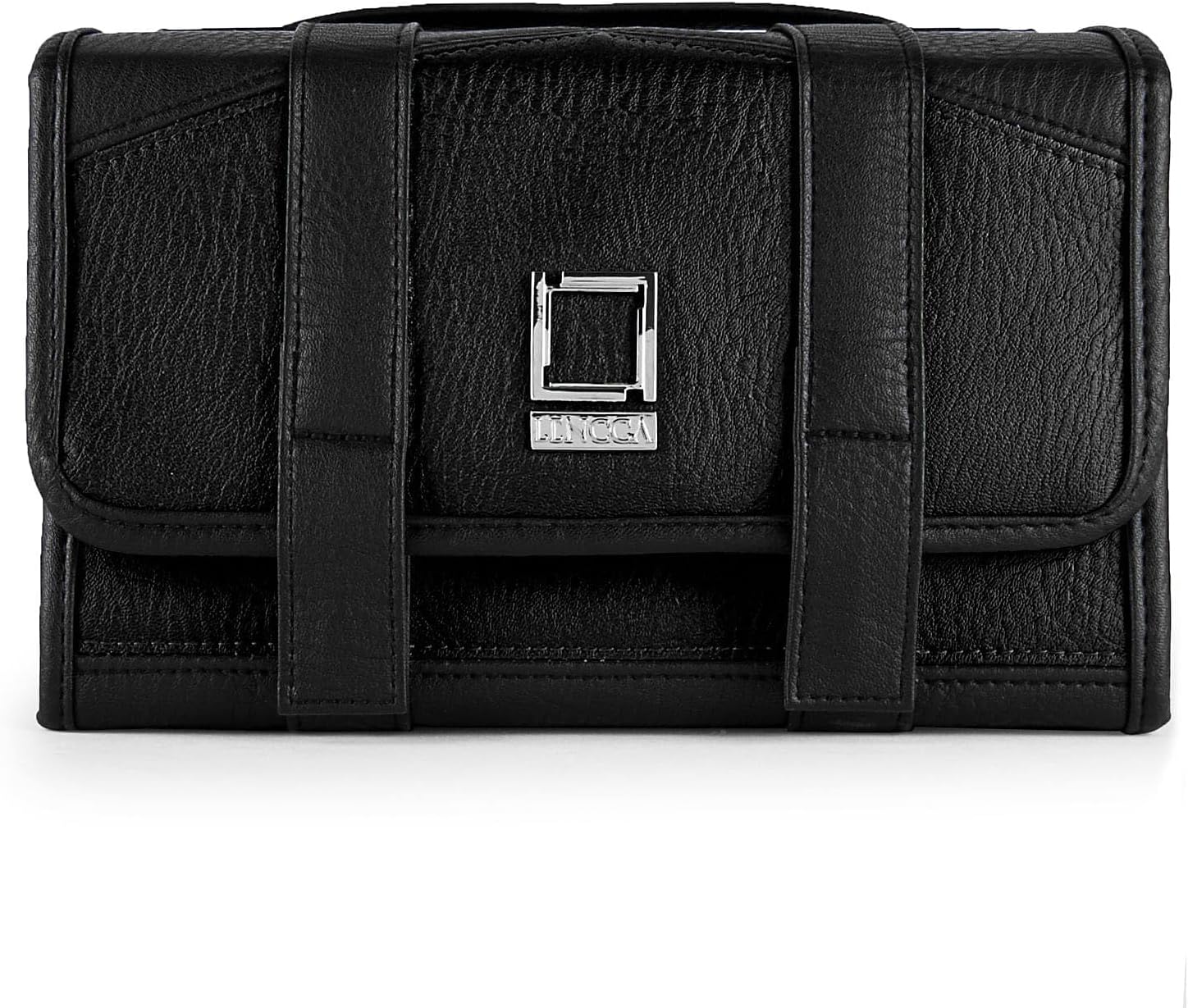 Lencca Stowaway Compact Roll Up Pouch, Jet Black, One Size