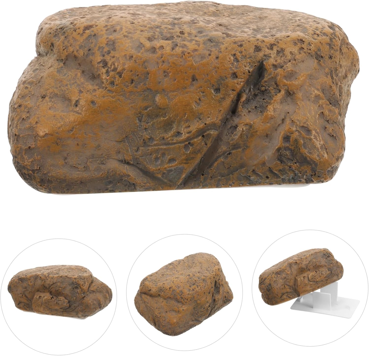 Angoily 5pcs Outdoor Garden Decor Hidden Key Hider Storage Box Realistic Stone Key Holder