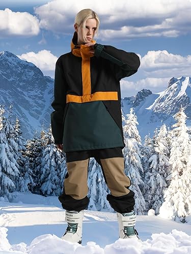 Miniatura 6 de BSASB Chaquetas de esquí para hombre y mujer abrigos de invierno cálidos impermeables resistentes al viento para mujer esquí snowboard deportes