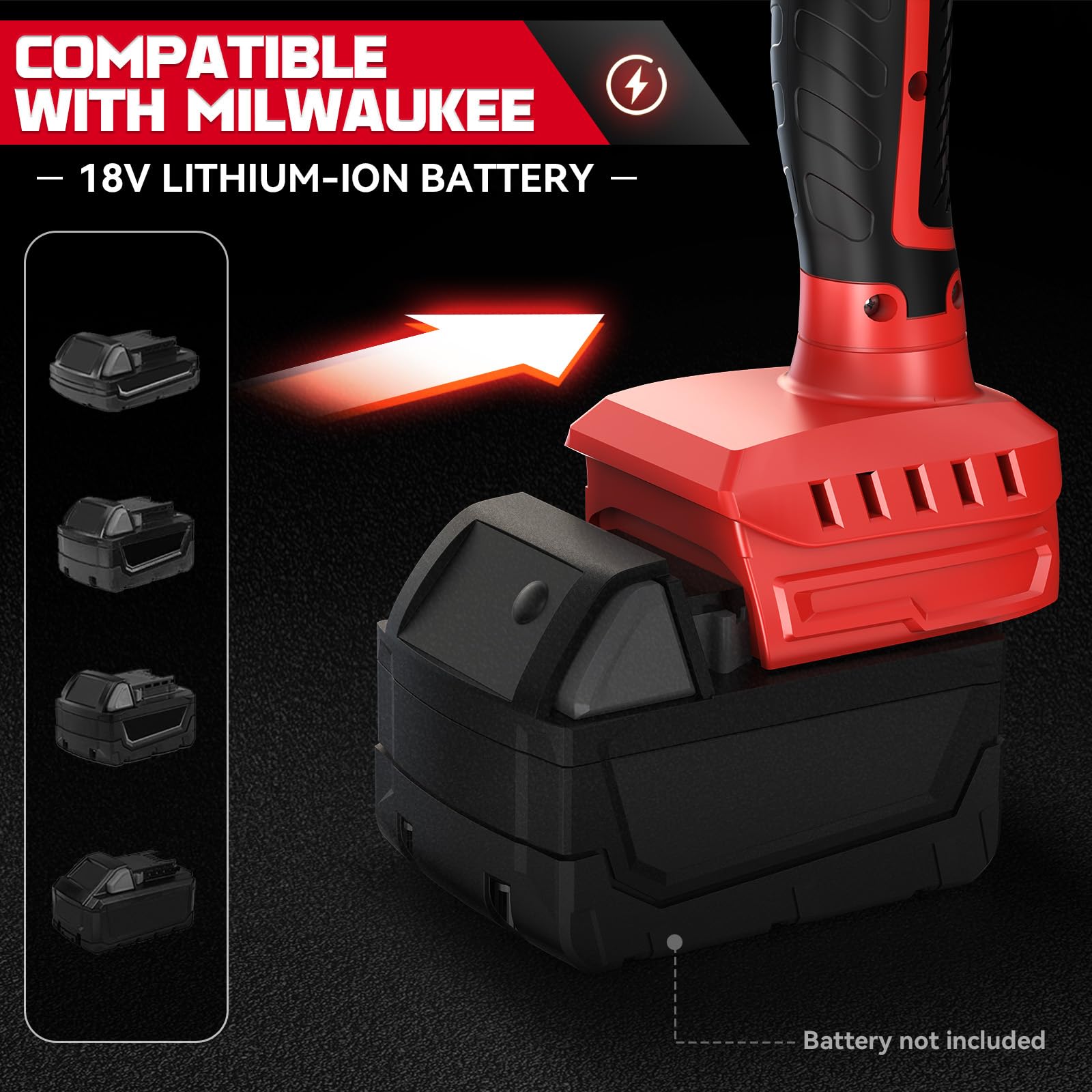 Milwaukee Machine à niveler les vibrations sans fil pour batterie 18 V max, outil oscillant portable Ecarke pour m18 avec 8 vitesses réglables, ventouse, affichage numérique, pour