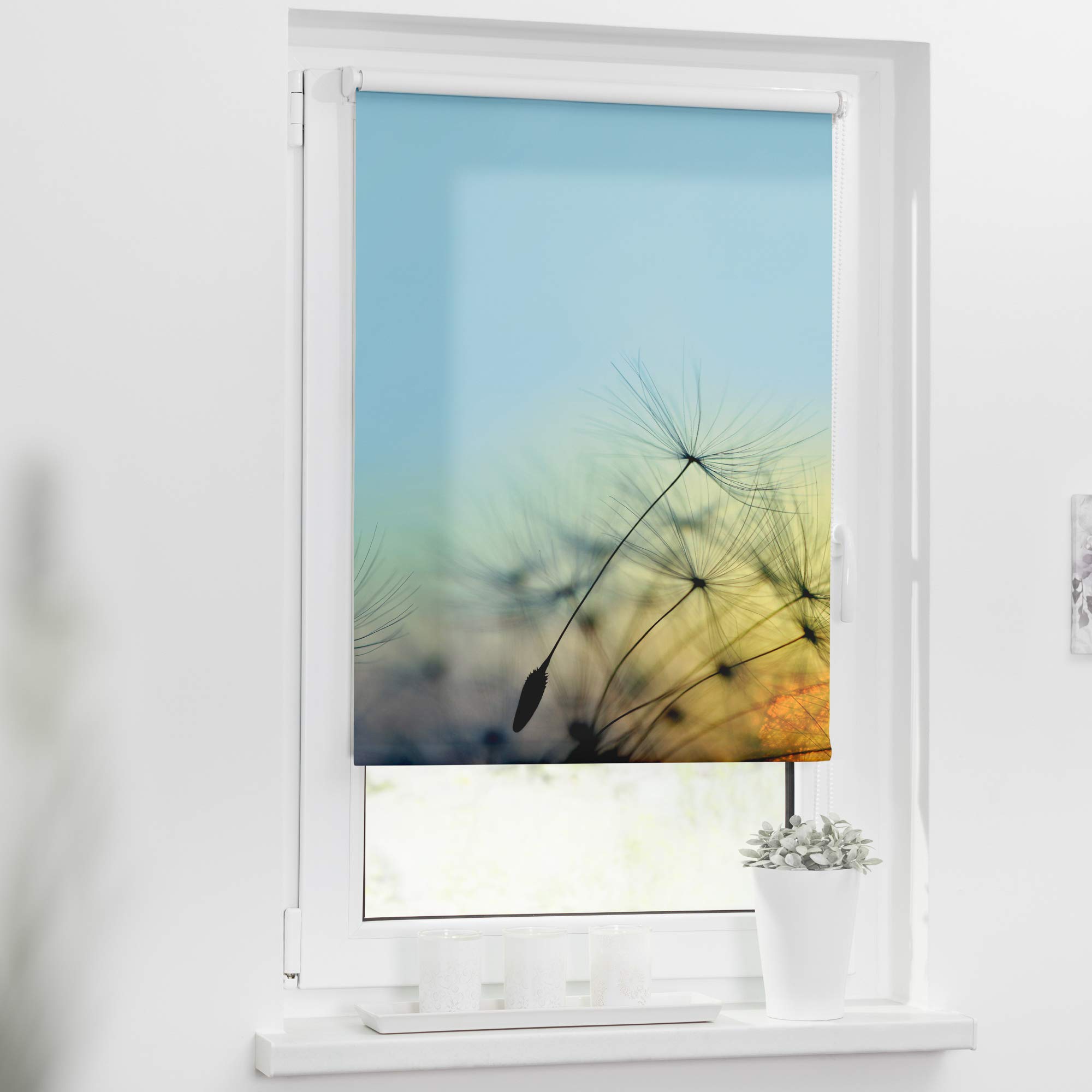 Lichtblick Rollo Tageslicht Blickdicht ohne Bohren 120 x 150 cm (B x L)