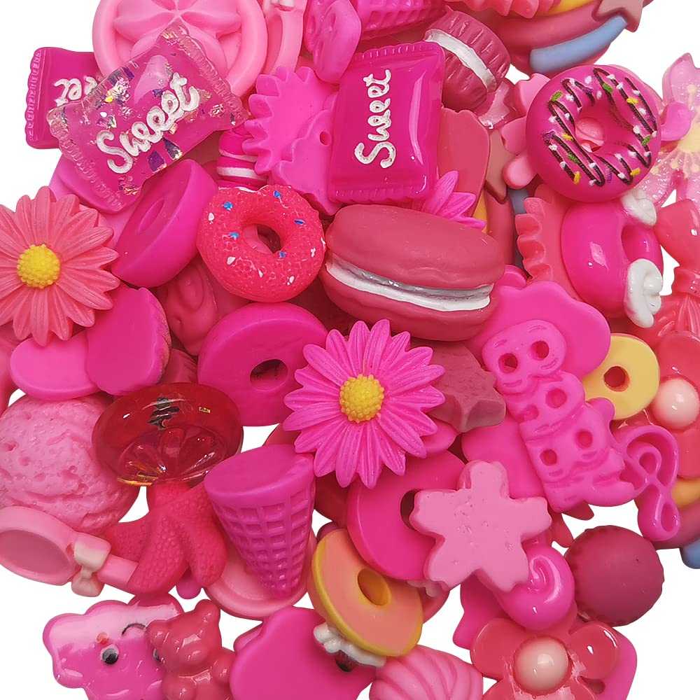 SiAura Material – 50 bottoni in legno per scrapbooking a forma di stella, 24 mm x 23 mm, misti, 2 fori, per cucito, bricolage e decorazione