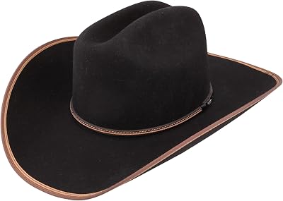 Stetson and Dobbs SWFTHSB-7240 Mens Foothills Cowboy Hat, Black - 6 3/4