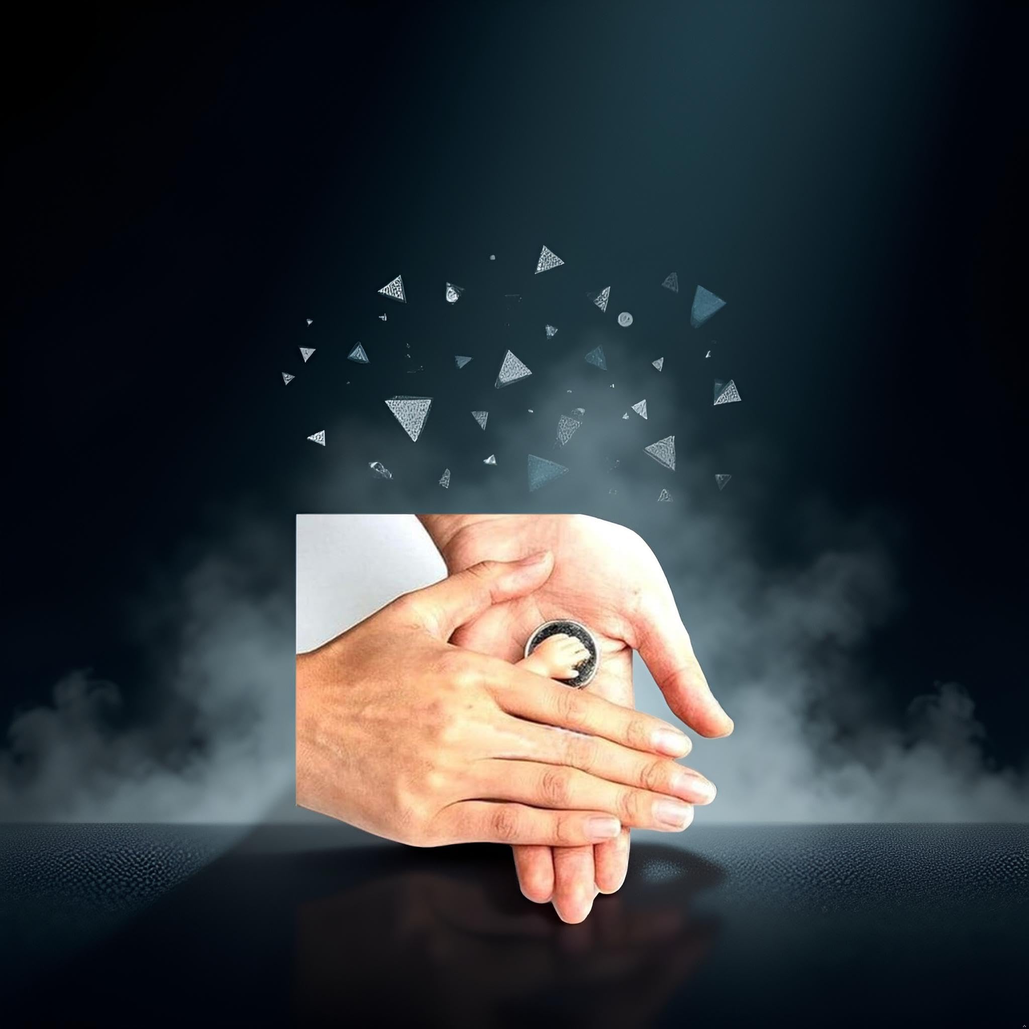 Little Hand Coin Disappeared Trick Toy Tools Close-Up Magic Show Props Stylish and Popular Joke Magic Coins Disappear Gimmicks - Image 4