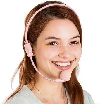 Fake Headset, Rockstar Costume Cosplay Accessories for Women, Hippie Singer Headphone Props