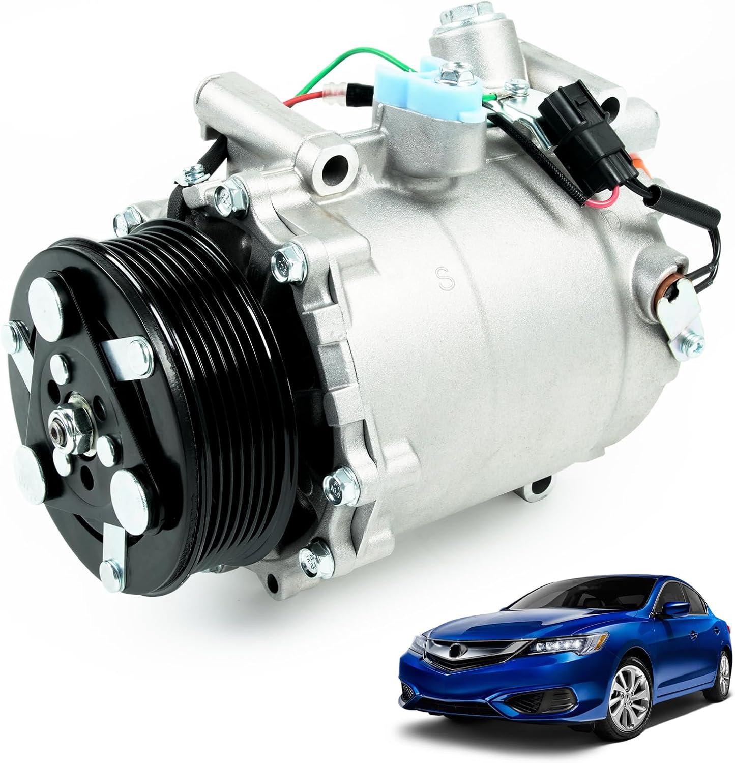 LEAPTREND 38810-RZY-A01 AC A/C Compressor Air Conditioner with Clutch Fit for ILX RDX Civic CRV/CR-V 2007-2015 Replace 38810RZYA01, CO 4920AC