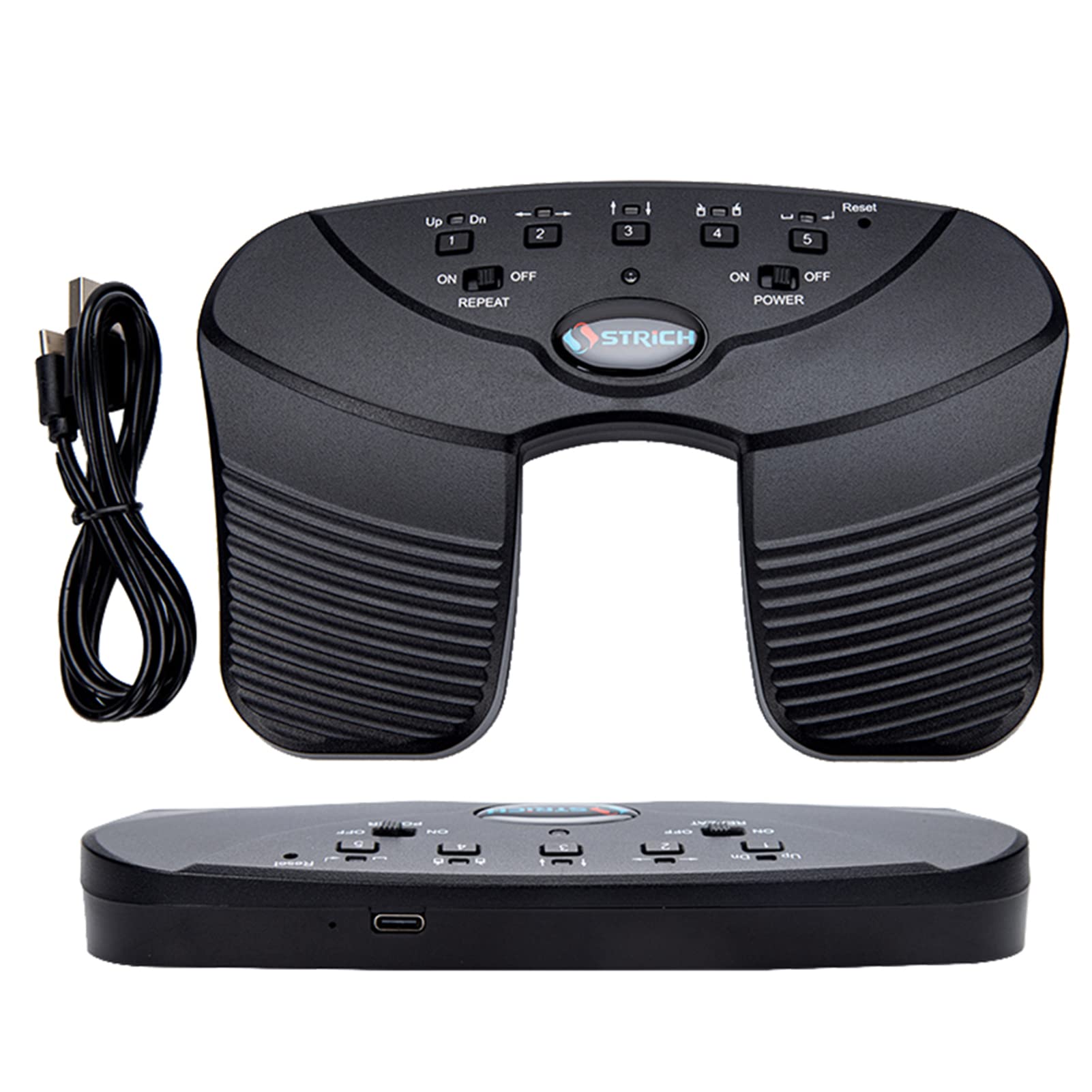 Pedale musicale ricaricabile, BT Page Turner Pedale musicale wireless per chitarra, violino pianoforte, spartito musicale elettronico ricaricabile, accessori per strumenti musicali