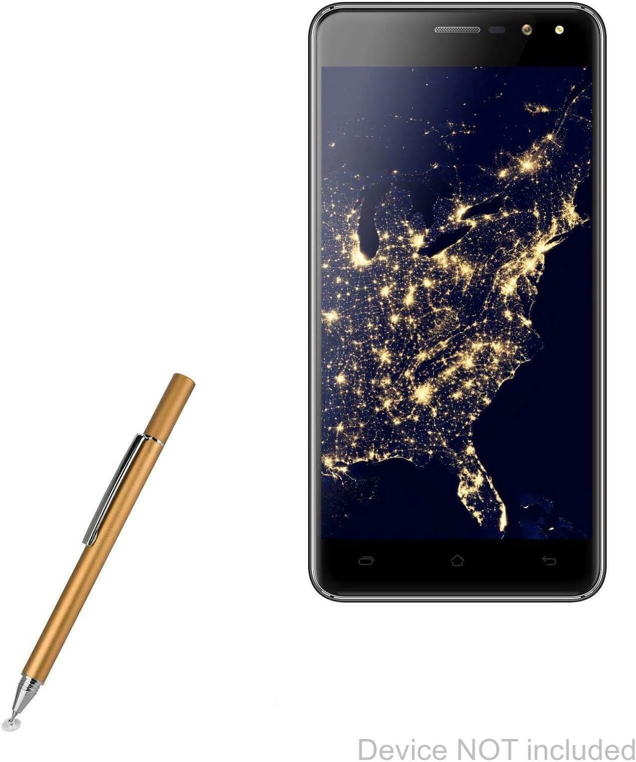 Cagabi One Stylus Pen, BoxWave [FineTouch Capacitive Stylus] Super Precise Stylus Pen for Cagabi One - Champagne Gold