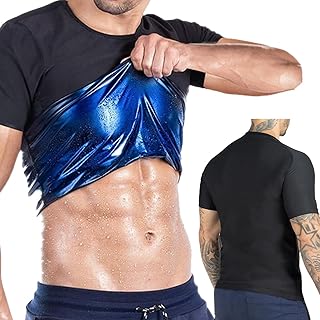 Colete masculino de compressão para treino – top modelador, regata masculina de treino, colete modelador de suor emagrecedor, camisa de sauna de suor para homens, modelador versátil de academia para homens treino Fengr-au
