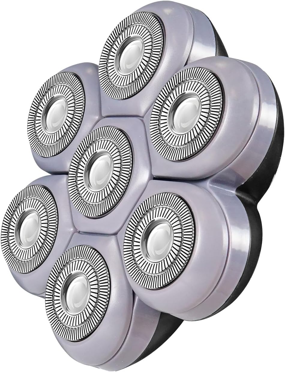 Mr.wintek ヘッドシェーバー 交換用ヘッド 電動ハゲシェーバー用 男性用 (7D ブラックマグネット)