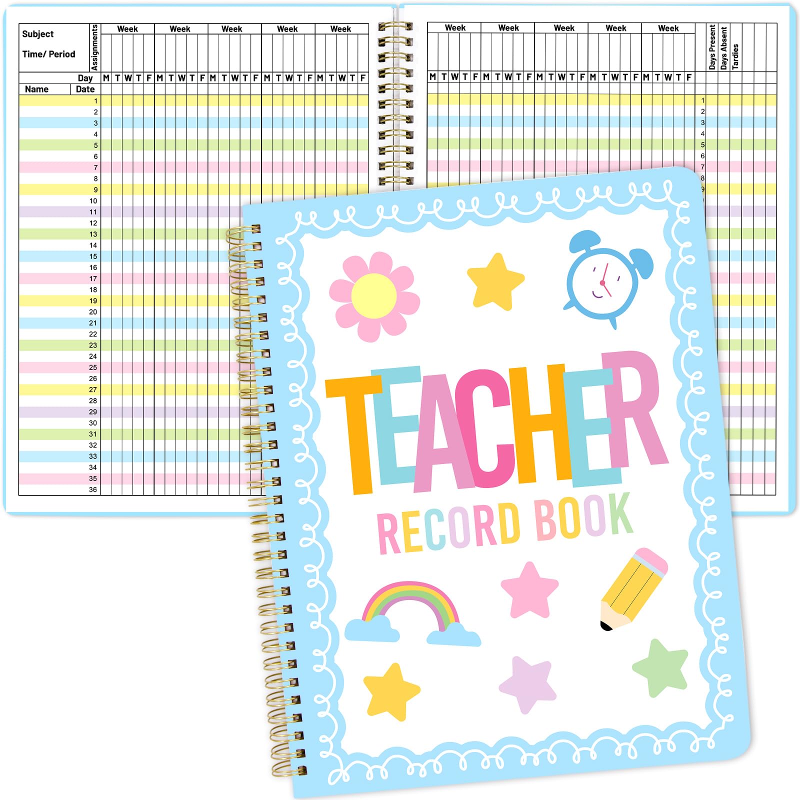 Teacher Record Book - Grade Book for Teachers -12 Teacher Record Book - Grade Book for Teachers -12