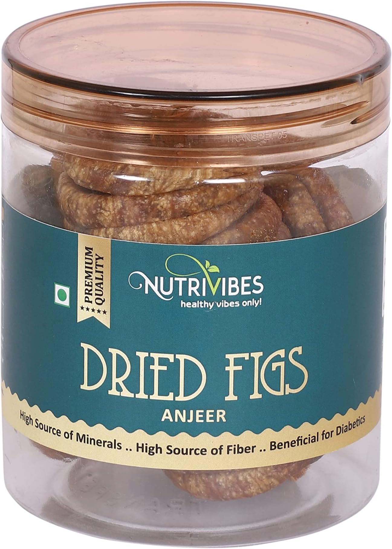 Nutrivibes Premium Dried Figs (Anjeer) 250 Gram