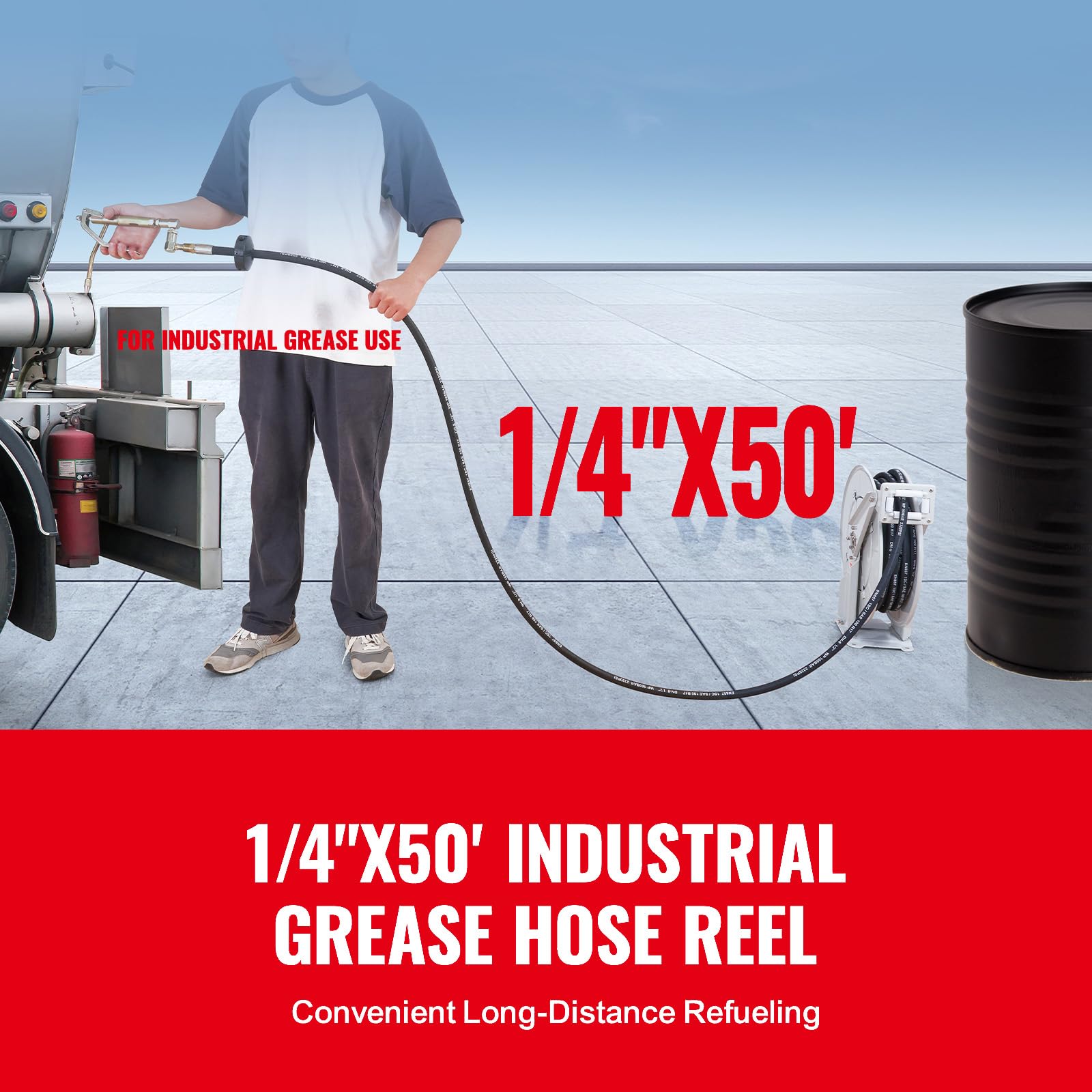 Happybuy Fuel Hose Reel, 1/4