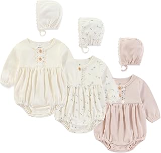Newborn Baby Girl Bodysuit Suit Baby Clothes Short Sleeve 3 Outfit Bundle Mix Match