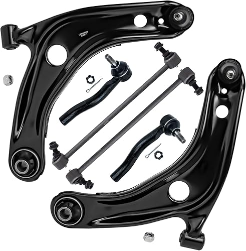 Miniatura 176 de Detroit Axle - Kit de brazos de control delanteros de 6 piezas para Hyundai Accent Kia Rio Rio5 06-10 2006 2007 2008 2009 2010 2011, 2 brazos de