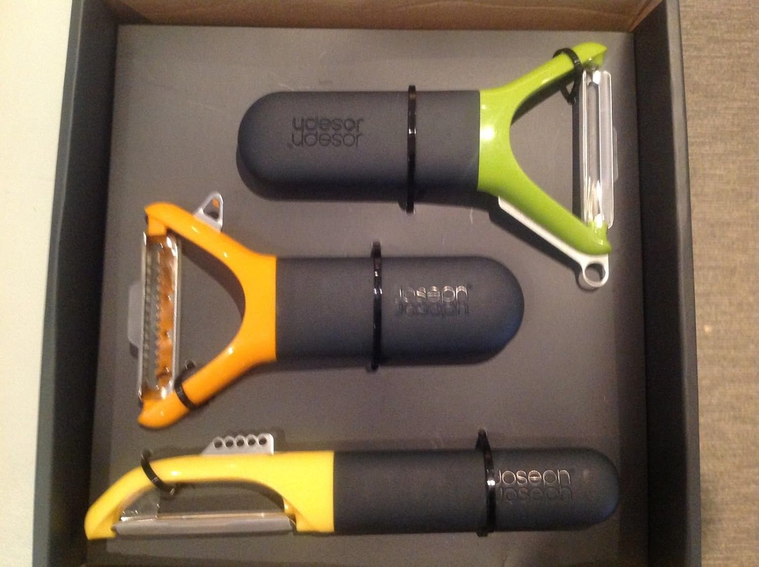 Joseph Multi Peeler 3 in box Brand New Gift box YShaped Peeler,Julienne Peeler,Serrated