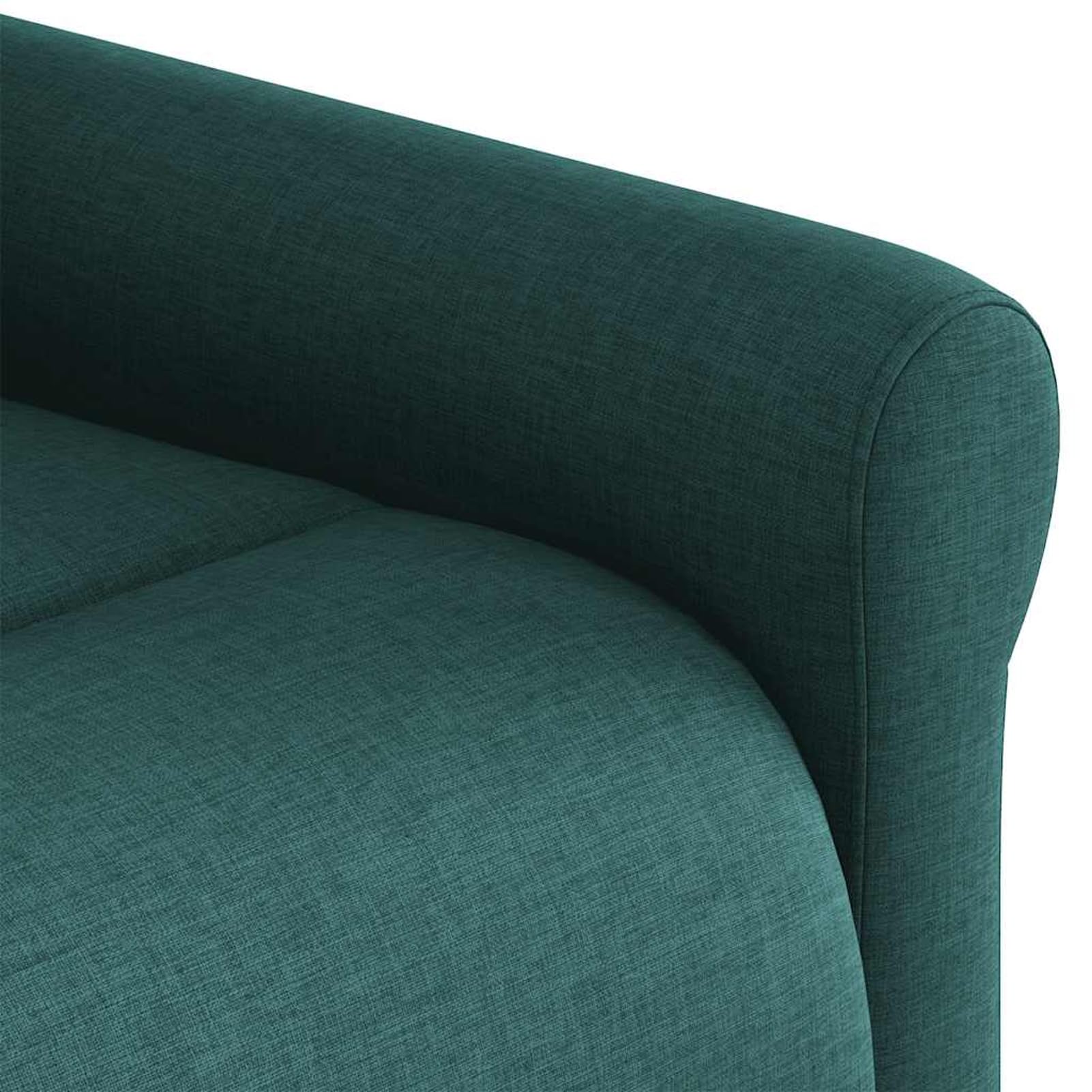Poltrona relax verde scuro, rivestimento in tessuto (100% poliestere), robusto telaio in legno e metallo, portata 110 kg, larghezza della seduta 50 cm, per adulti