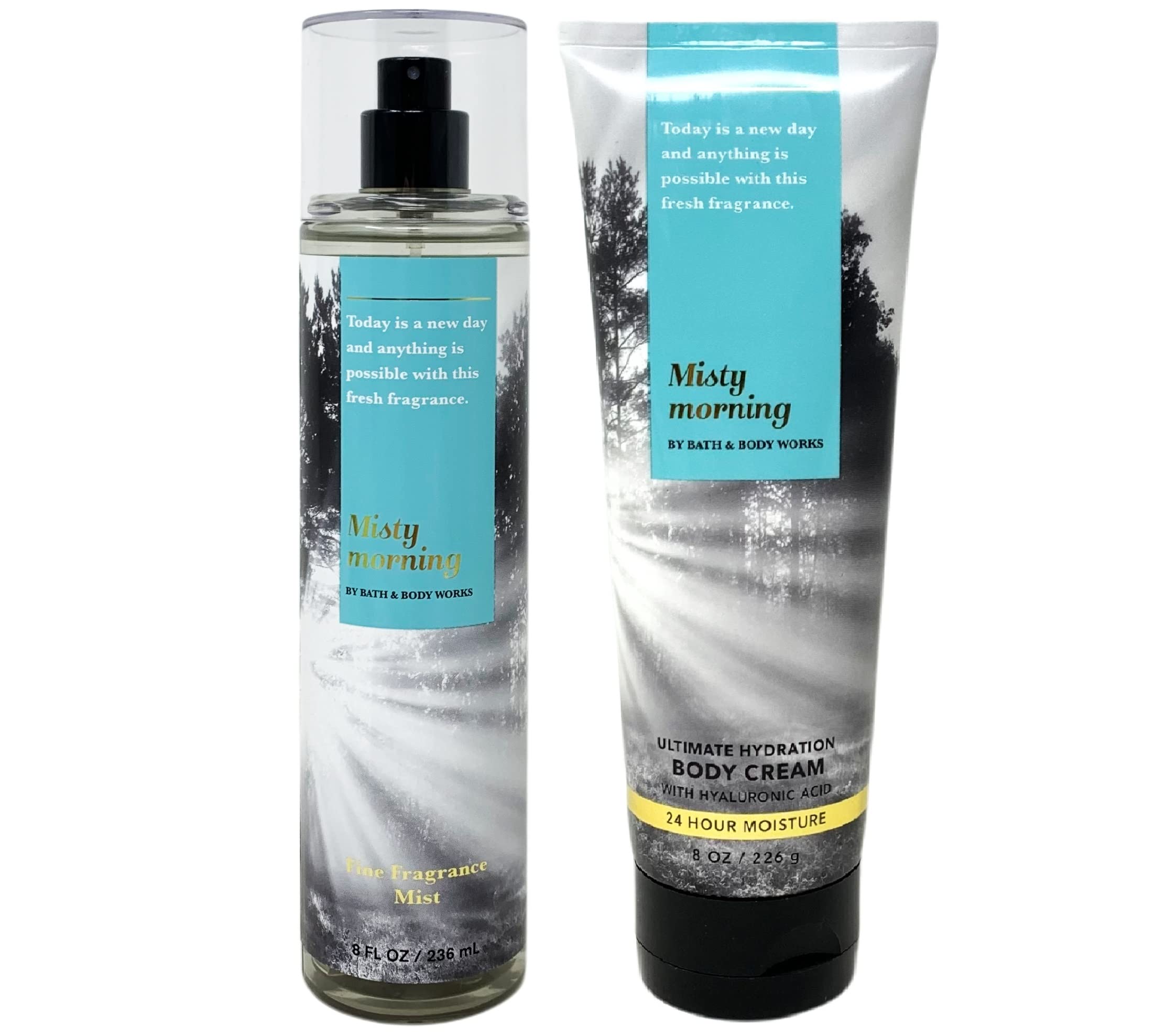 Misty Morning Duo Gift Set - Includes Fine Fragrance Mist and Ultimate Hydration Body Cream - Full Size