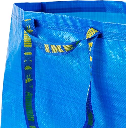 Miniatura 3 de IKEA FRAKTA Bolsa de transporte, azul, bolsa de compras de gran tamaño, juego de 2 piezas, Azul