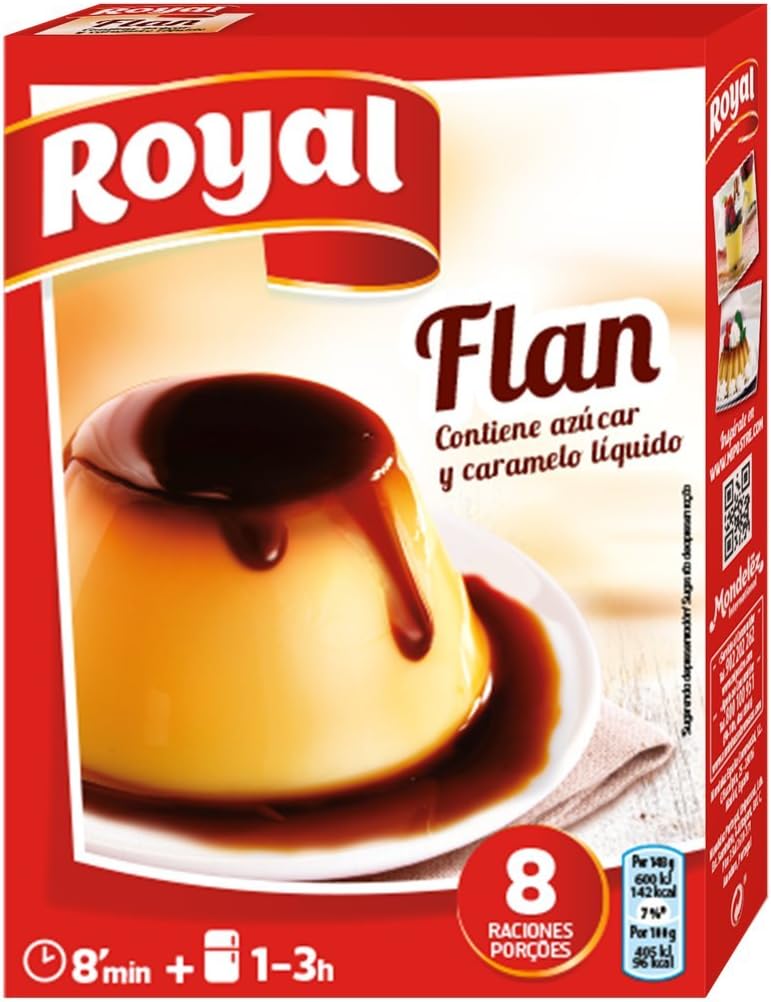 8 raciones de preparado en polvo Royal Flan por 1,71€ en compra recurrente (compra 3 por el precio de 2)