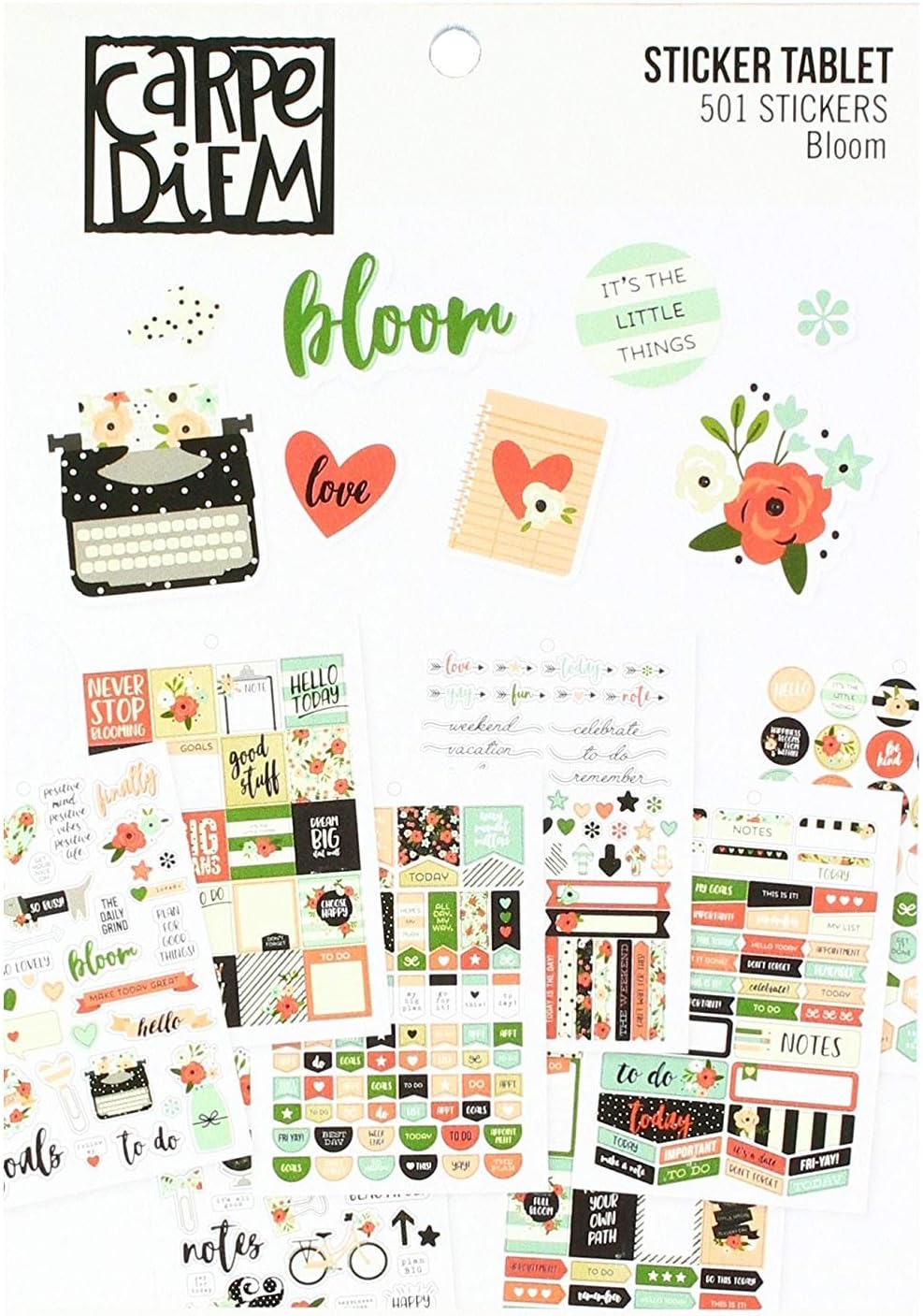 Carpe Diem by A5 Sticker Tablet - Bloom