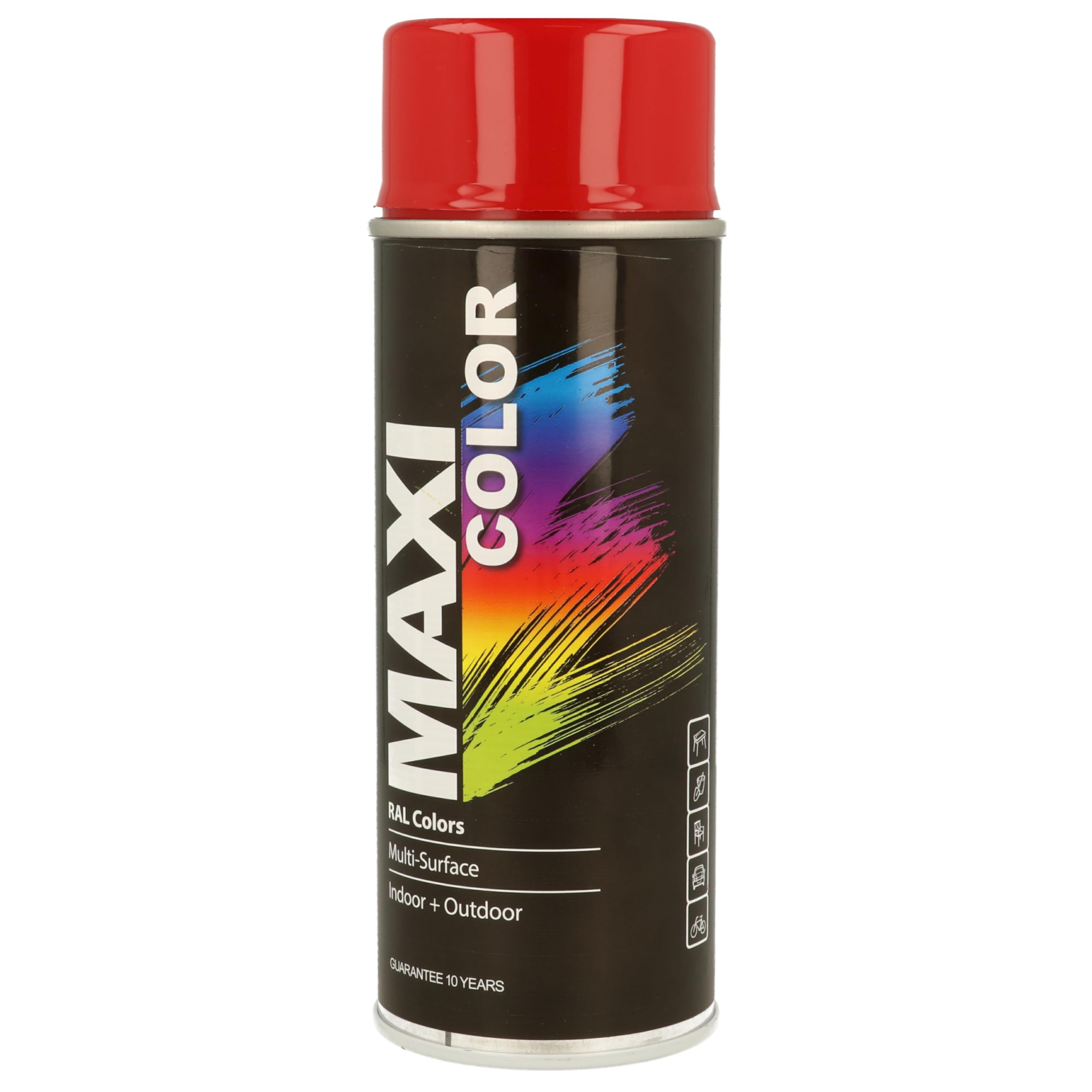 MAXI COLOR New Quality Spray Paint Spray Gloss 400 ml Universal Spray Nitro Cellulose Paint Spray Paint Quick Drying Spray Paint (RAL 3002 Glossy Carmine Red)