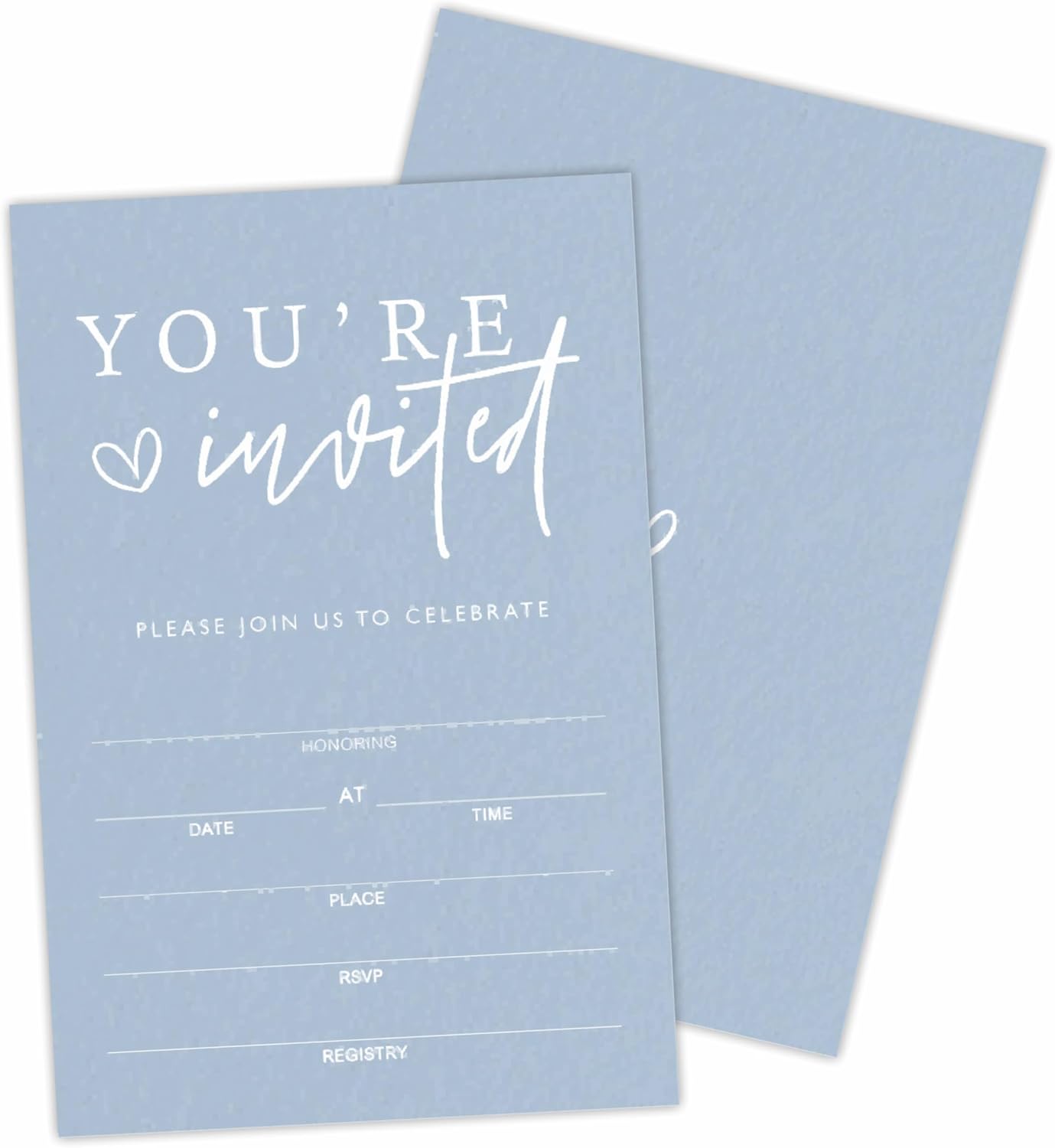 You're Invited! Classic Party Invitations, Blush Pink Calligraphy Invitations For All Occasions, 25 Invite Cards With Envelopes Birthday, Baby Shower, Bridal Showers, Party Favors & Decorations - 03