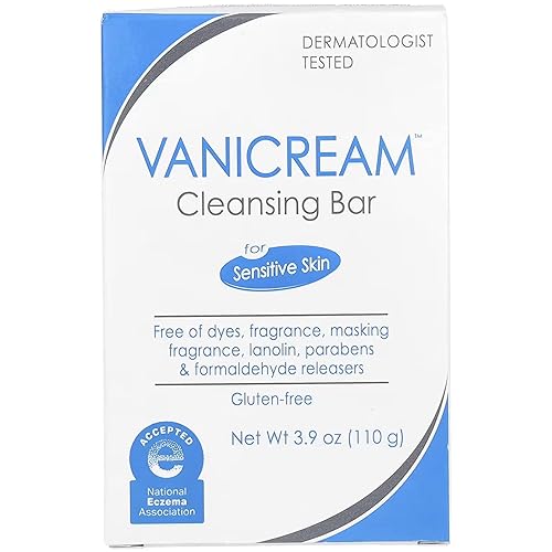 Miniatura 9 de Vanicream Barra limpiadora  Sin fragancia, gluten y sulfato  Para pieles sensibles  Limpia e hidrata suavemente, 3.9 onzas (paquete de 12)