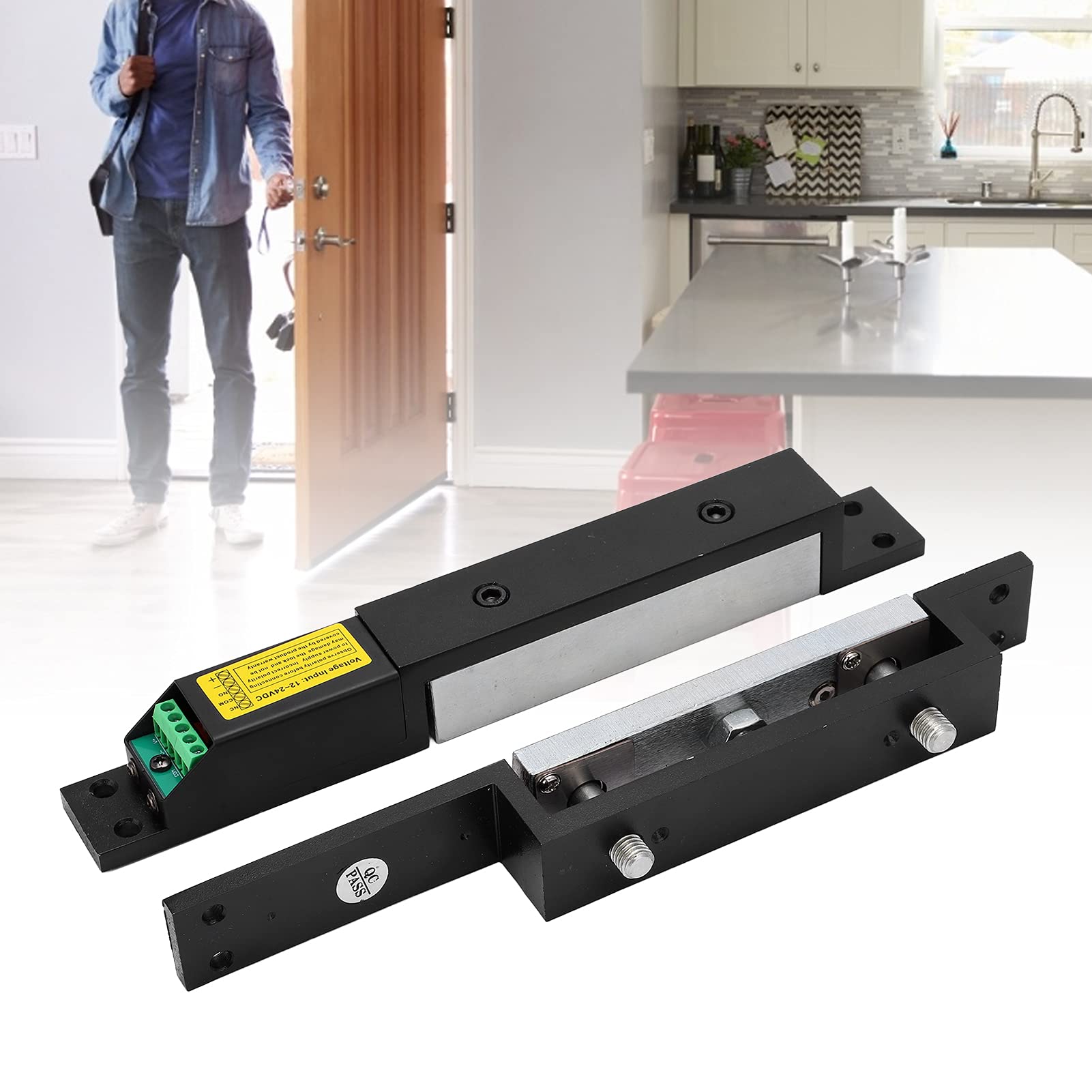 Luocute Serrure Magnétique électrique 2000Ibs, Force de Maintien, Double