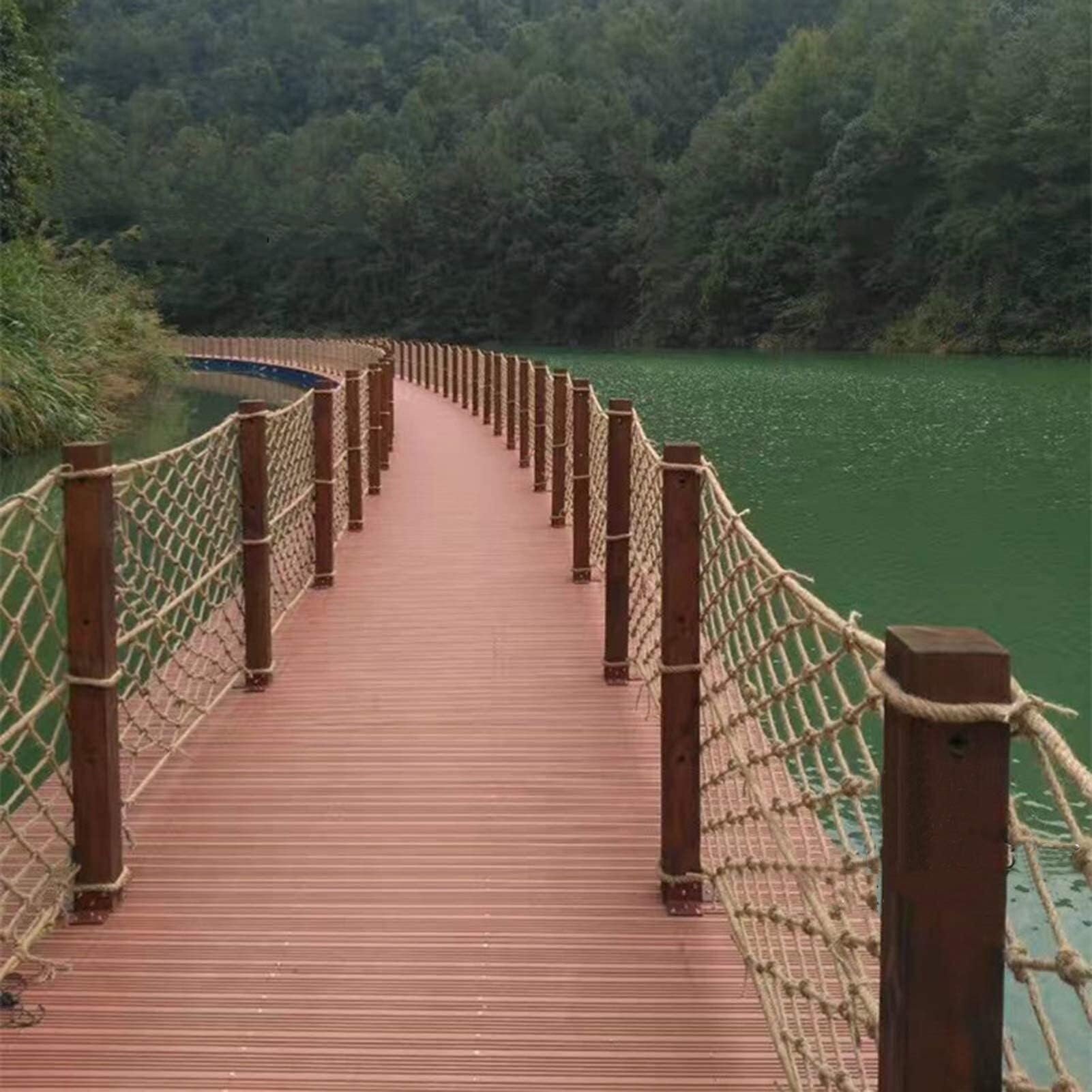 ge Siatka ochronna do ogrodzenia ogrodowego, retro, ochrona przed dziećmi, siatka nośna, do toreb na zewnątrz, lina konopna.