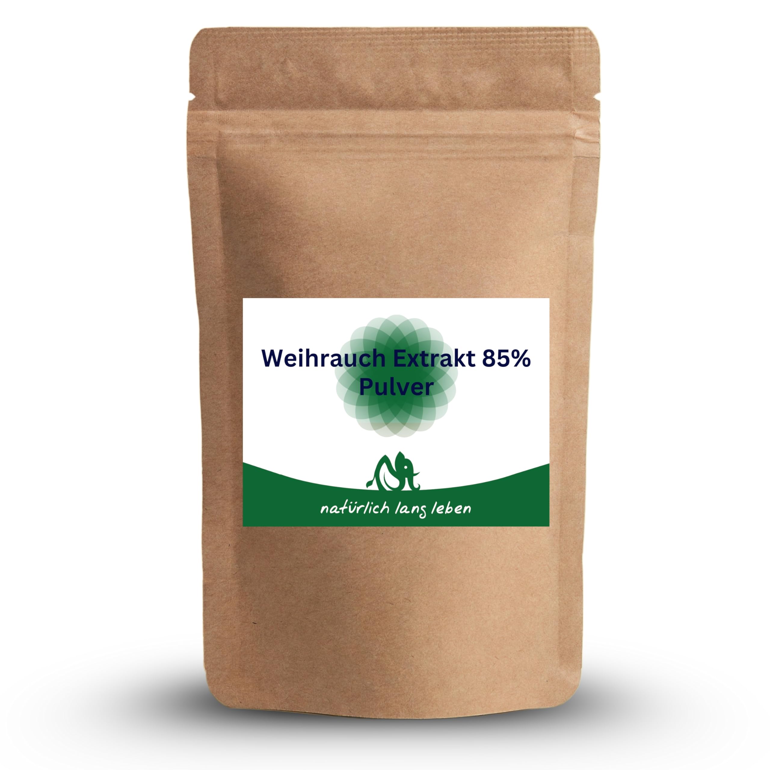 Weihrauch Extrakt Pulver 100g (Indischer Boswellia serrata) - 85% Boswelliasäure - optimal dosiert, vegan, schonend gewonnen & ohne Zusätze - natürlich lang leben®