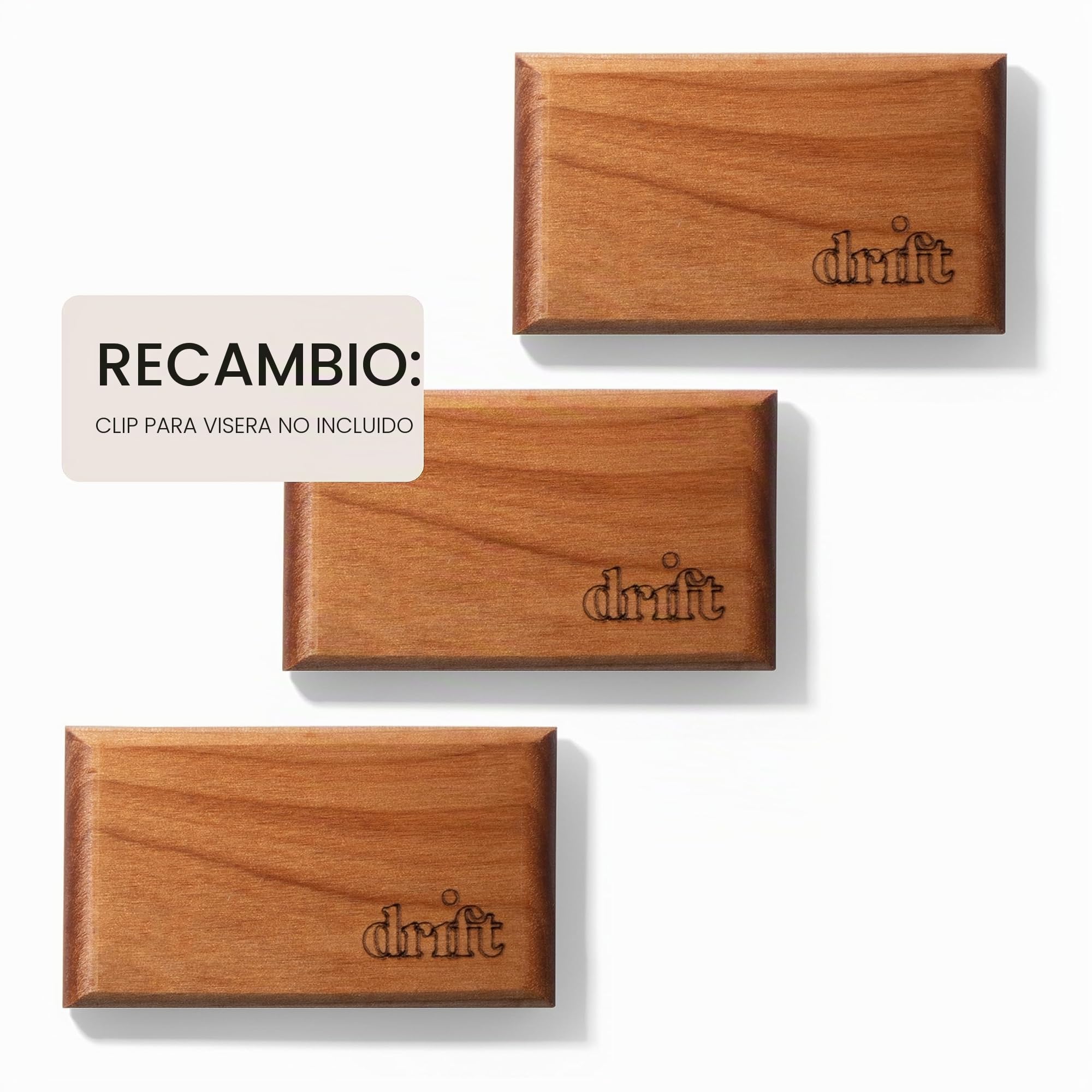 Drift Ambientador para coche, ambientador de madera original, eliminador de olores de coche, aroma de larga duración, clip de metal, aceites esenciales, ingredientes limpios, aroma a pino, paquete de