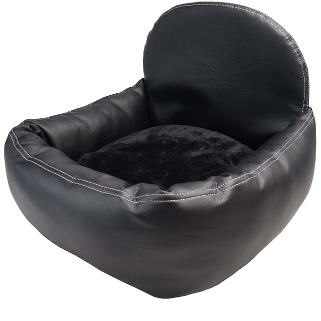 Foto 2 de 7 de Asiento de coche para perro, gato o mascota, incluye correa y fijación de asiento