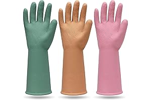 MAMISON Reusable Heavy Duty Dishwasher Gloves