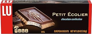 Lu Petit Ecolier European Milk Chocolate Biscuit Cookies, 5.29 oz