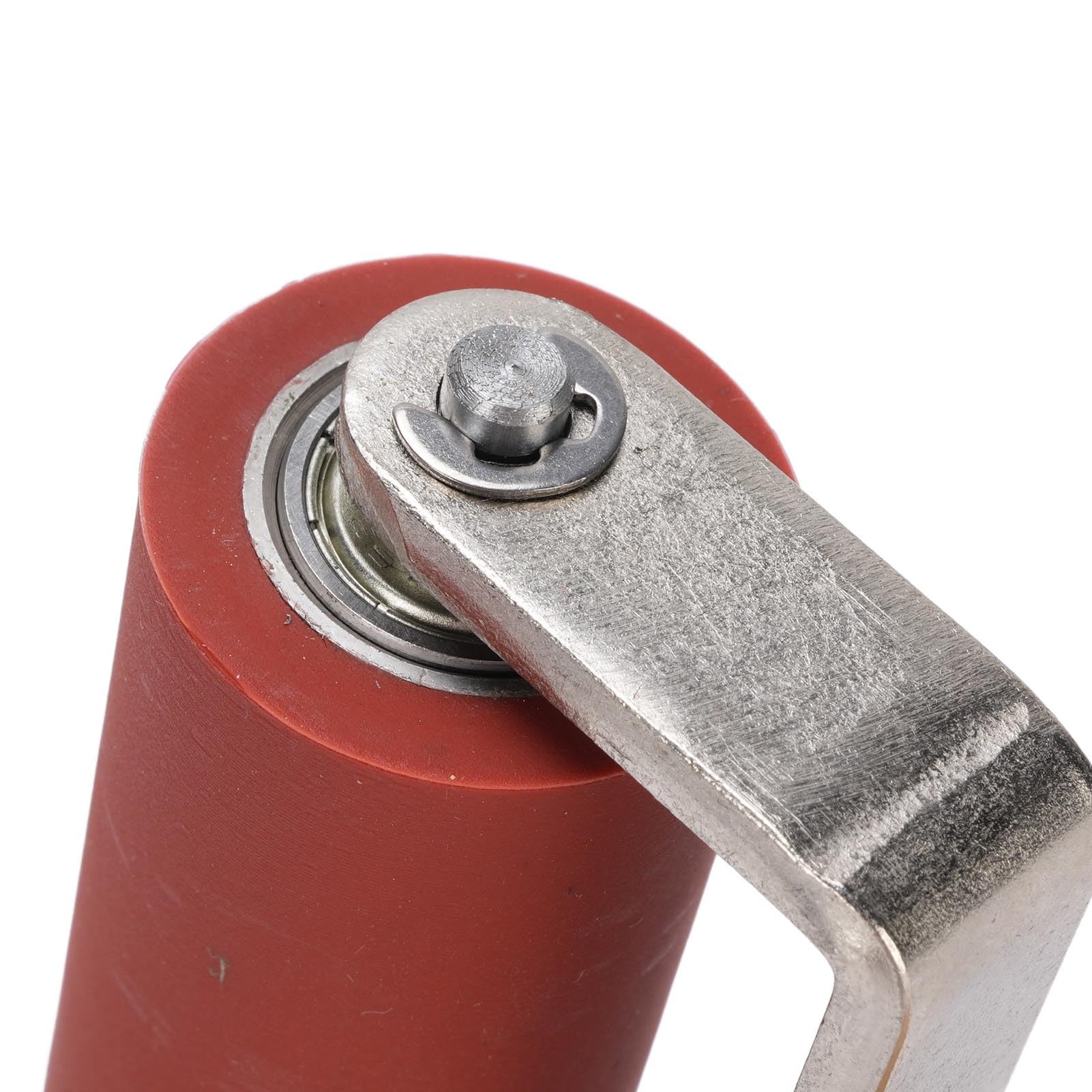 Rouleau Presseur en Silicone, Rouleau à Rouleau en Silicone, Rouleau à Pression, Rouleau à Main en Silicone, 32 Mm Dia 80 Mm de Largeur Haute Température 260 ℃ avec Conception à Double Roulement