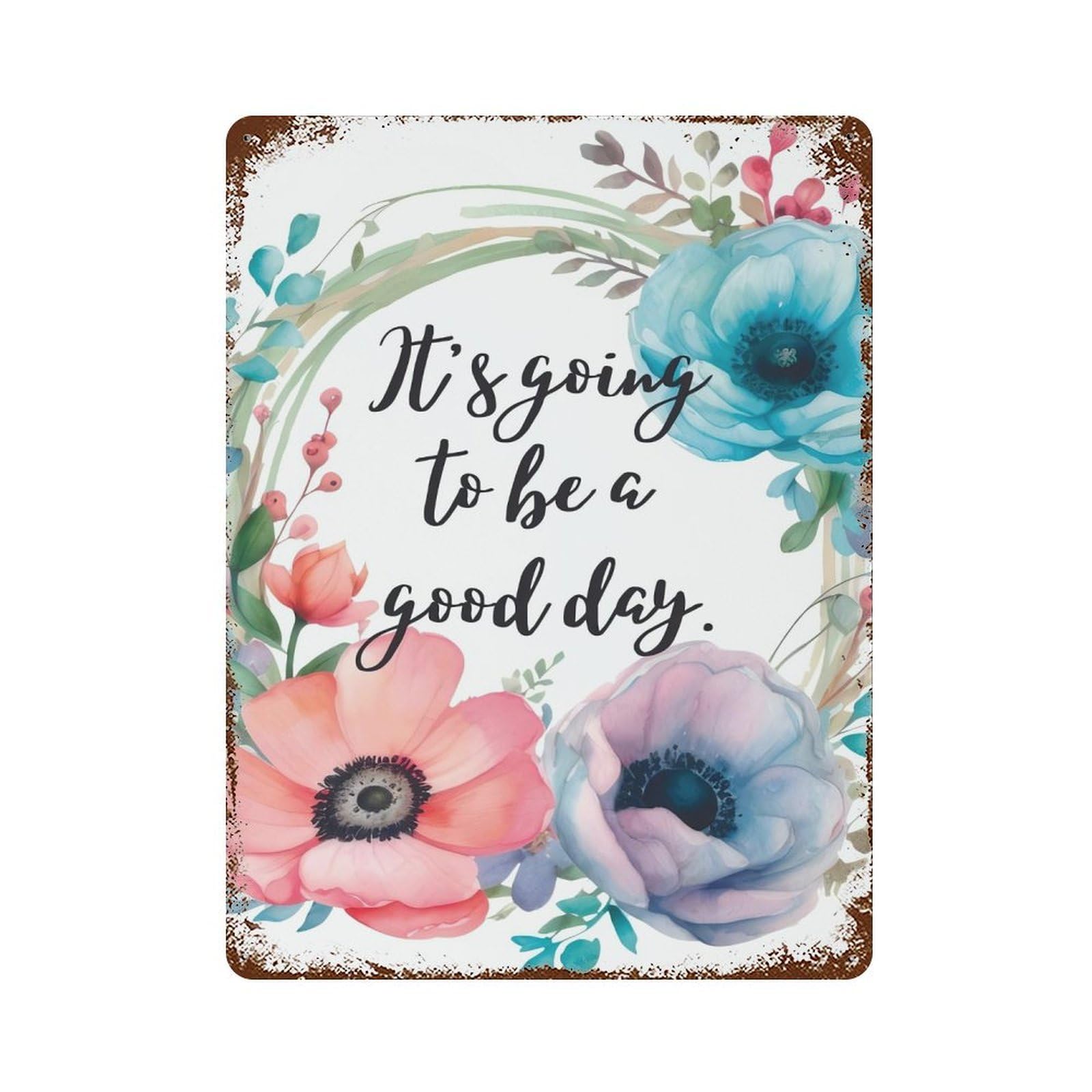 xiaoxiaoshen Affirmation Quote Print Wall Decor Art Metal Tin Poster Modern Home Decor Art Home Bar Shop Decorations Vintage Sign 40x30cm