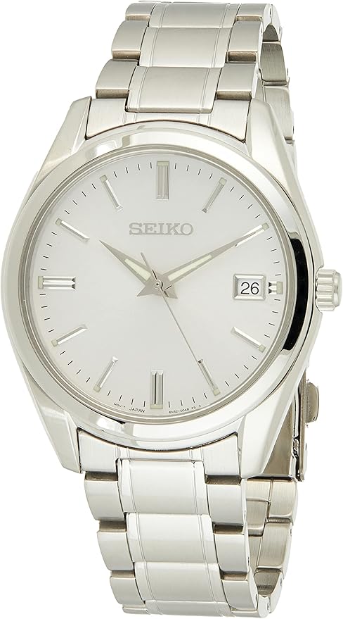 Seiko UK Limited - EU Herenhorloge kwarts analoog met roestvrij stalen band  SUR307P1 : Amazon.nl: Kleding, schoenen \u0026 sieraden