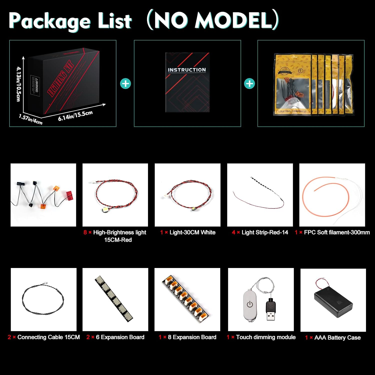 LocoLee LED Light Kit Package List