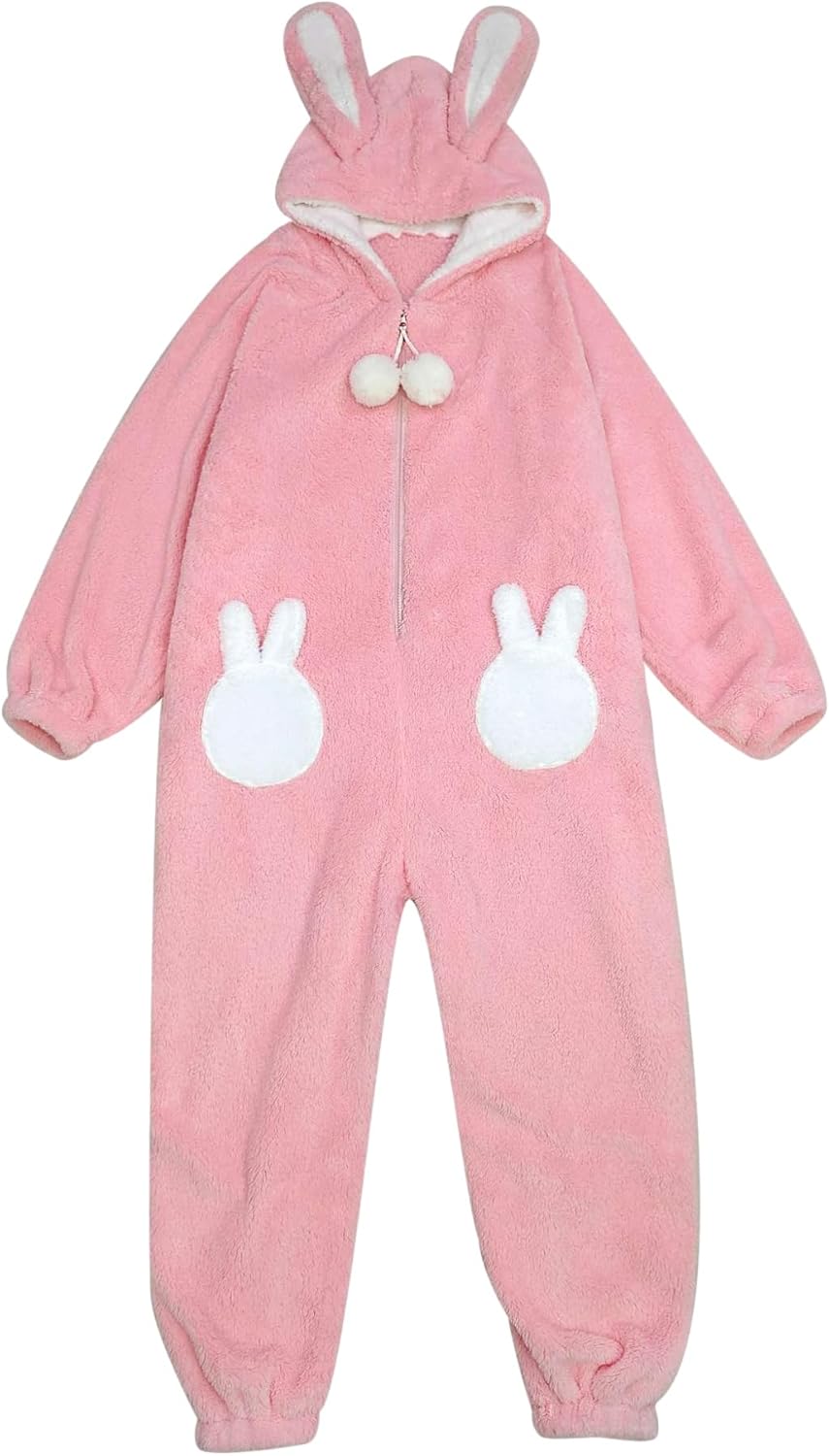 Womens Cute Bunny Ears Onesie Pajamas Adult Pjs Nigeria Ubuy