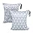ALVABABY 2pcs Cloth Diaper Wet Dry Bags Waterproof Reusable with Two Zippered Pockets Travel Beach Pool Daycare Soiled Baby Items Yoga Gym Bag for Swimsuits or Wet Clothes L-YX3536