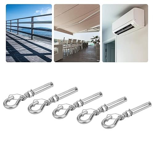 Miniatura 9 de ViaGasaFamido Gancho de expansión M8 Tornillo de expansión de acero inoxidable 304, gancho de copa abierta, pernos de expansión, gancho de
