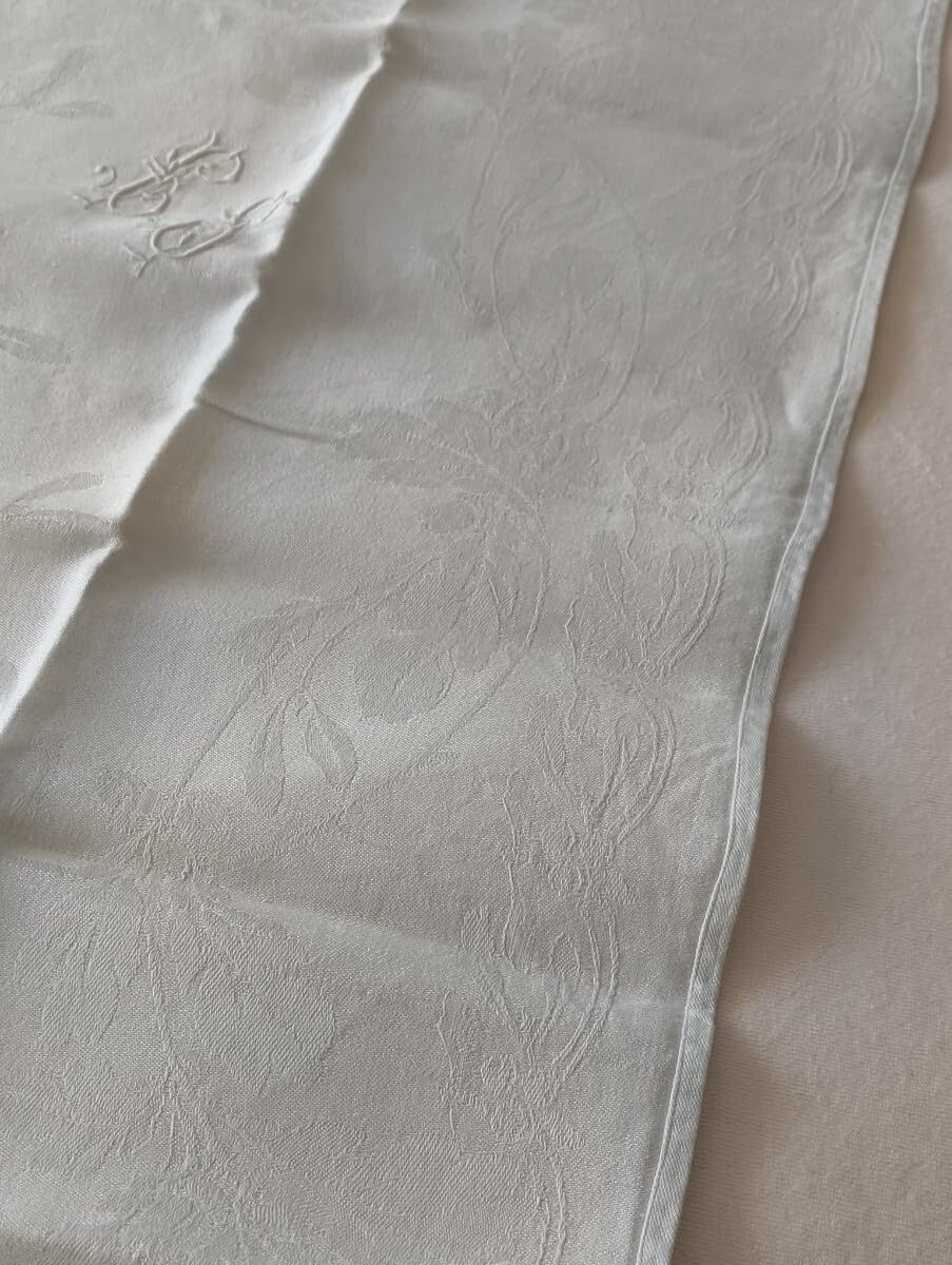 Amazon.co.jp: ES ヤドリギ 刺繍 ダブルイニシャル モノグラム  