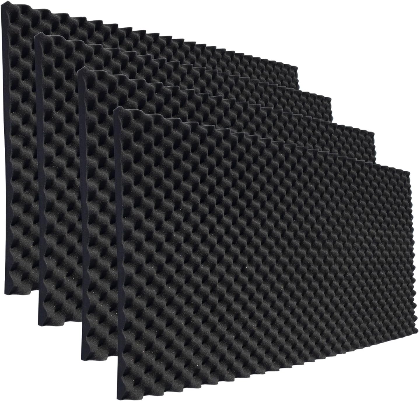4 Pack Acoustic Foam,48x24x2 Inch Sound Proof Panel for Walls,High Density Fire Resistant Soundproof Panels for Home,Studio,Reducing Noise & Echo