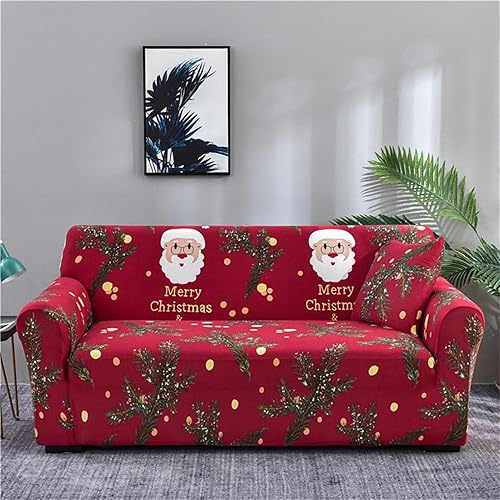 Miniatura 2 de Fundas para sillas de Navidad, funda de sofá de 3 plazas, protector de muebles, funda de sofá impresa digital de Navidad, decoración de vacaciones,