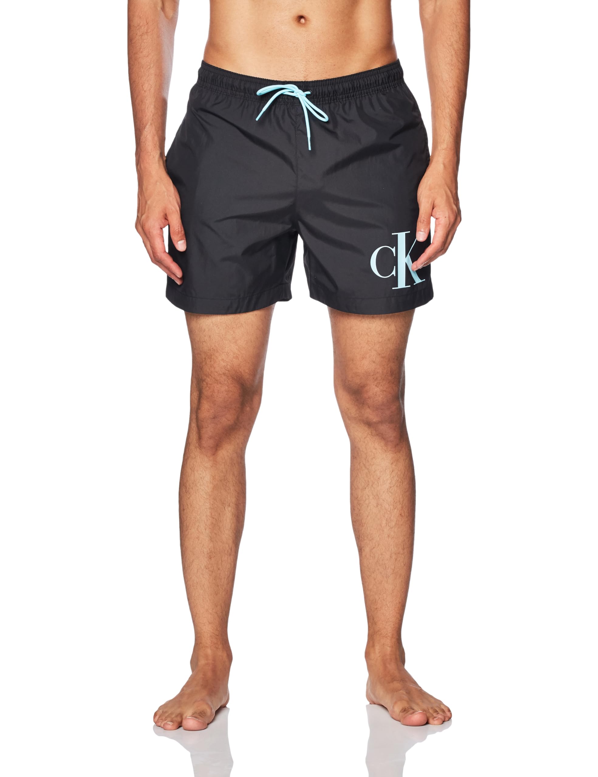 Calvin Klein Bañador para Hombre Medium Drawstring Pernera Media