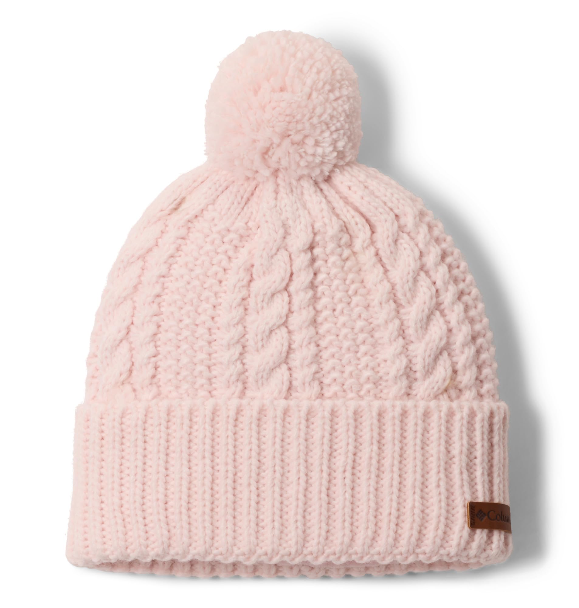 Columbia Unisex Cozy Ridge Beanie, Powder Pink/Sea Salt, One Size