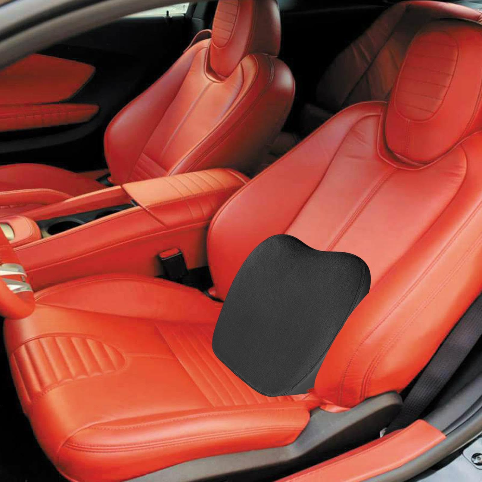 Cuscino per seggiolino auto - Cuscini per auto Cuscino per sedile rialzato Supporto per la vita con spessore 3,2 pollici - Accessori per ergonomici in memory foam per alleviare il disagio alla
