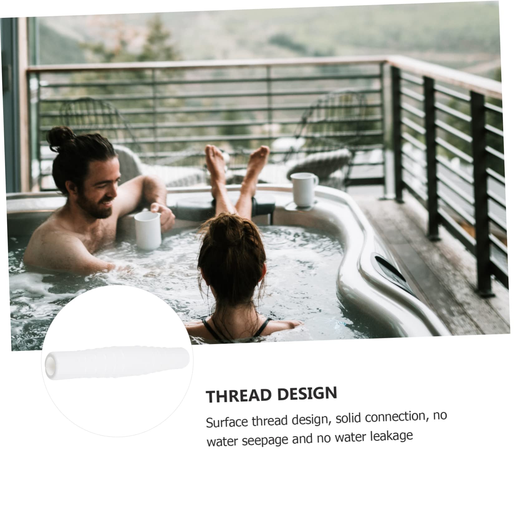 NOLITOY 1 Pool Hose Connector Accessories Filter Pump Hose Adapter Adaptador Swimming Hose Extension Adapters Vacuum Hoses Vacuum Hose Adapter Vacuum Cleaner Plastic White Pressure Reducer