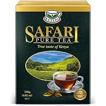 Pure Tea 250g Premium safari kenyan Black Tea Loose Leaf, Strong Bold Flavor African Tea, High Altitude Kenya Tea Leaves, Rich Aroma Breakfast Tea, Authentic Safari Pure Tea for Milk Tea Chai Iced Tea Hot Tea Brewing